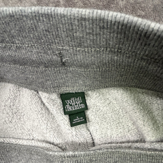 Wild Fable Women’s Gray Sweatpants Wide Leg Drawstring Fleece Lounge Pants