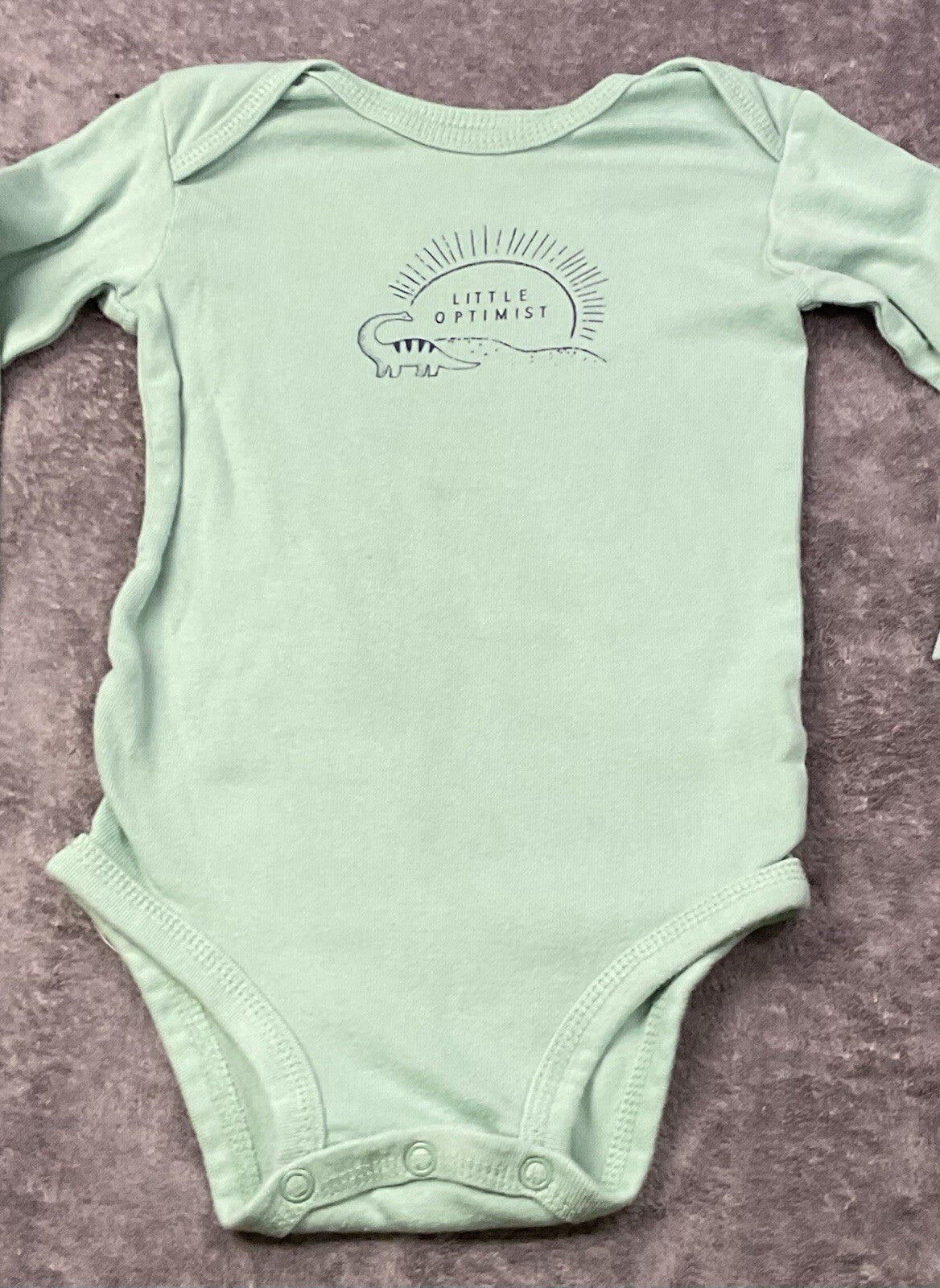 🌿 Carter's "Little Optimist" Bodysuit (18 Months)