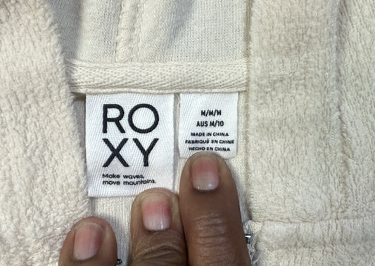 Roxy Quarter Zip Hoodie Women's Cream Medium