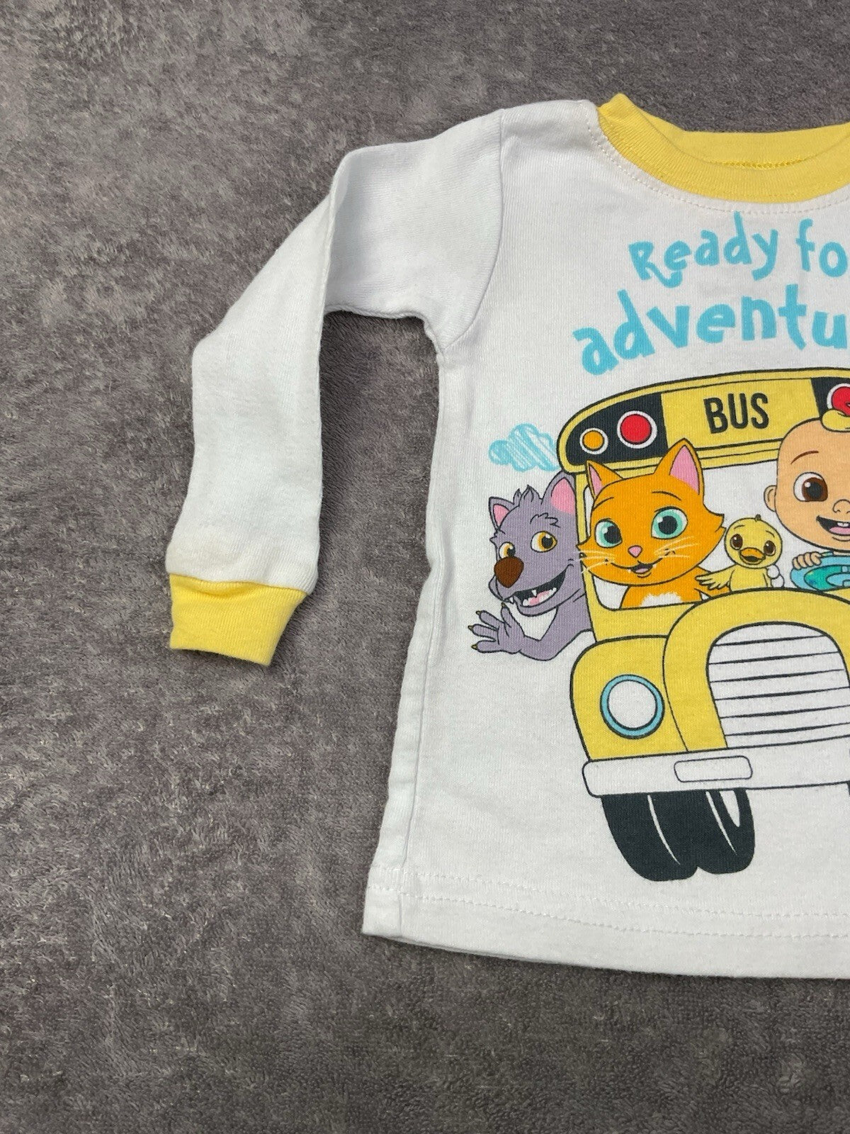 🚌 Cocomelon "Ready for Adventure" Pajama Top (12M)