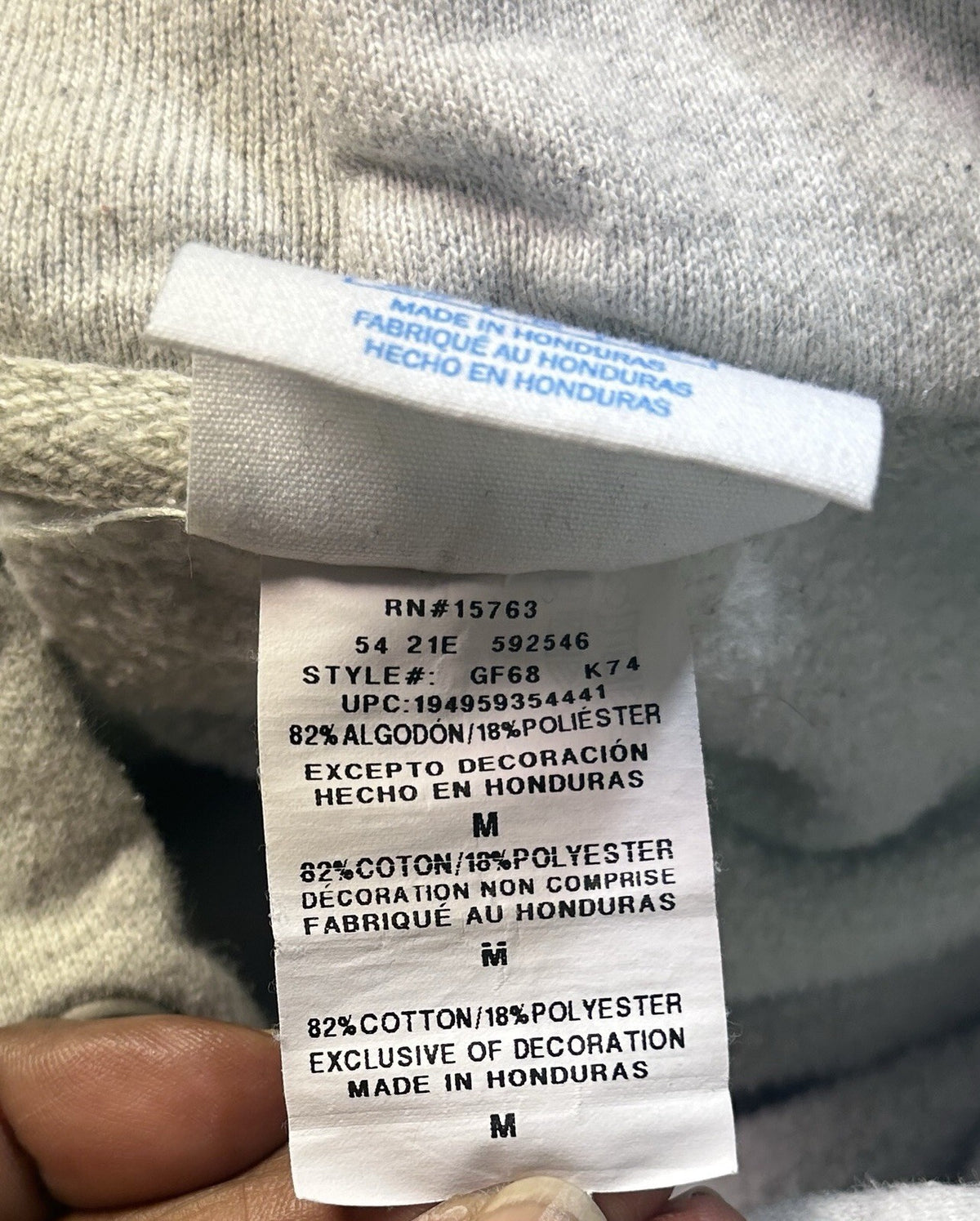 Champion Reverse Weave Hoodie Heather Gray M