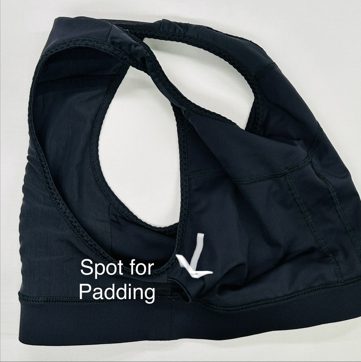 Fabletics Black Racerback Sports Bra Women Size Unknown Racerback