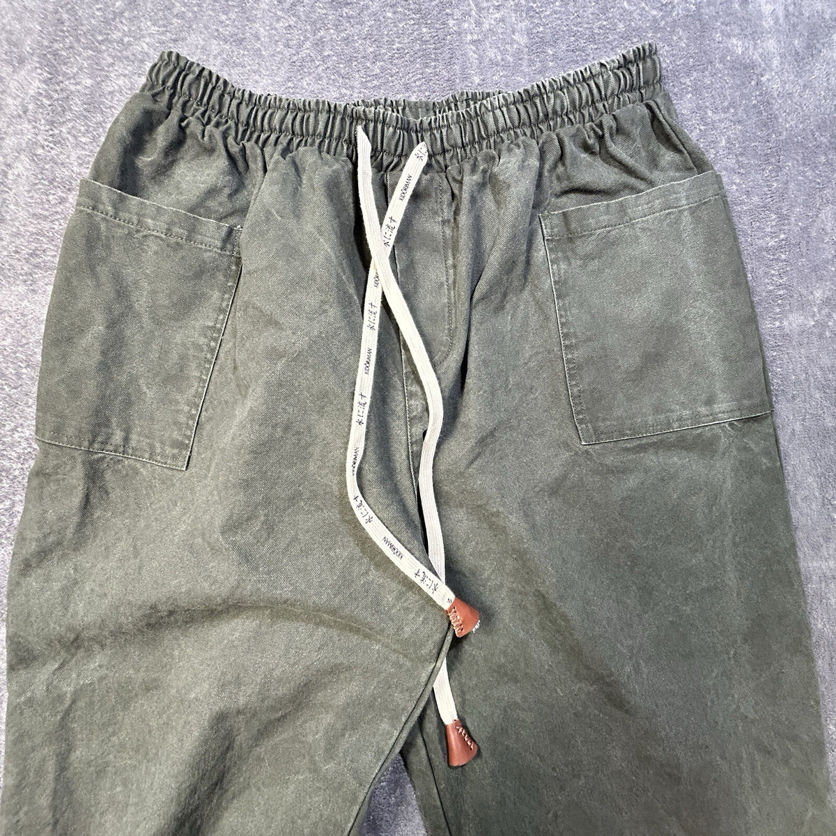 Kidoriman Pokku Pants 2.0 Men’s 3XL Green Cotton Baggy Japanese Streetwear