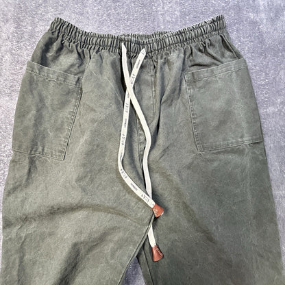 Kidoriman Pokku Pants 2.0 Men’s 3XL Green Cotton Baggy Japanese Streetwear