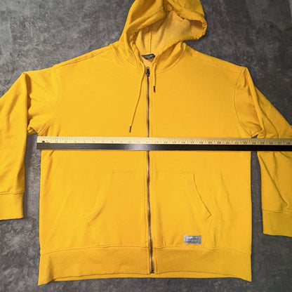 Eddie Bauer Cozy Camp Full Zip Hoodie Women’s Lg Mustard Yellow Stretch Fleece