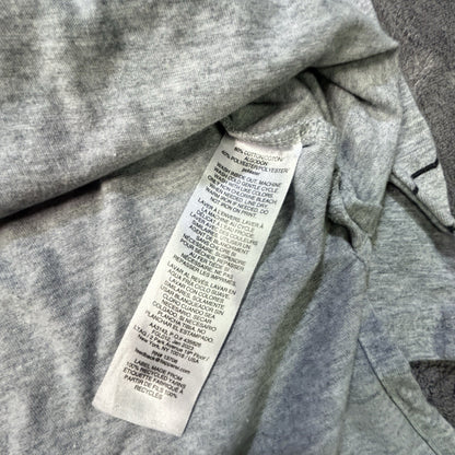 Adidas Girls XL 16 Grey Heather Smiley Face Graphic Long Sleeve Hooded Tee