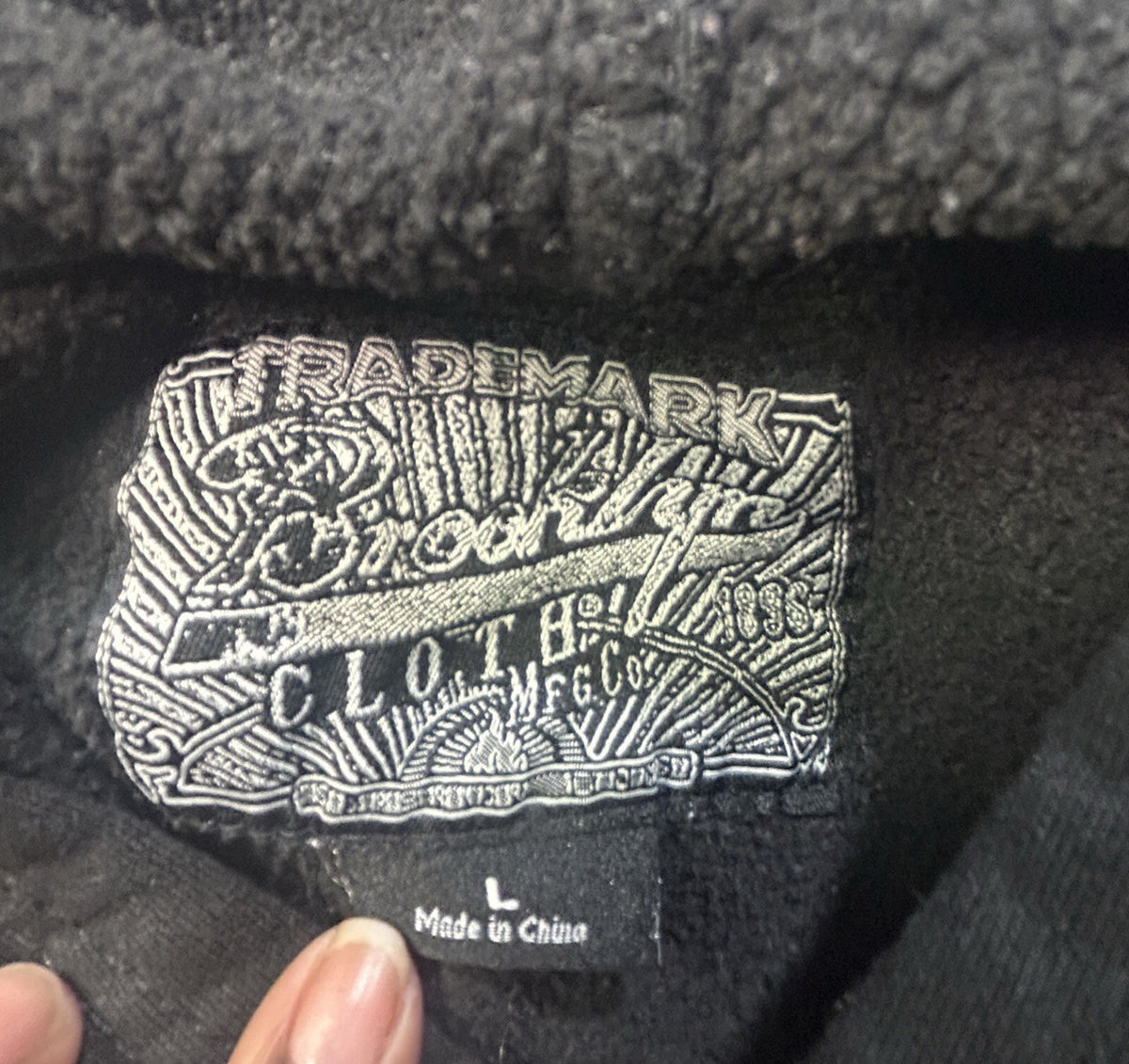 Brooklyn Cloth Rose Stripe Hoodie Black (Youth) L