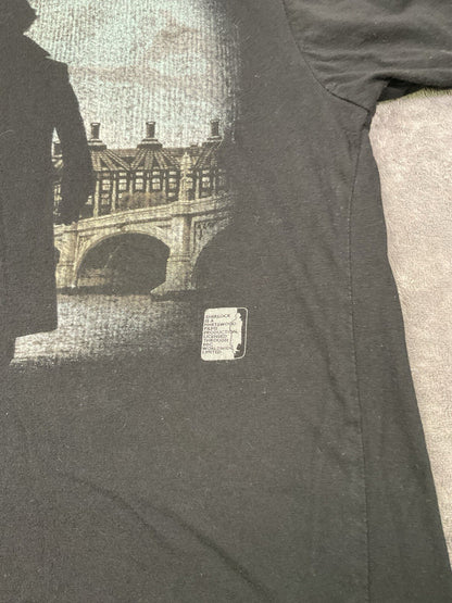 BBC Sherlock TV Series Graphic T-Shirt Black XSmall Benedict Cumberbatch Tee