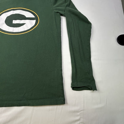 Green Bay Packers Youth Long Sleeve Shirt NFL Team Apparel Green Size 10-12 M