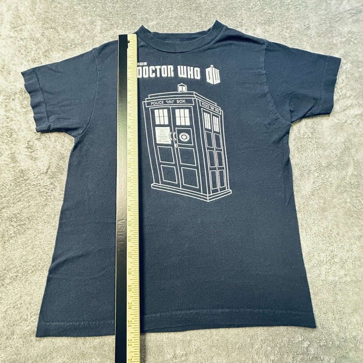 Doctor Who TARDIS T Shirt XS 2009 BBC Ripple Junction Black Graphic Tee