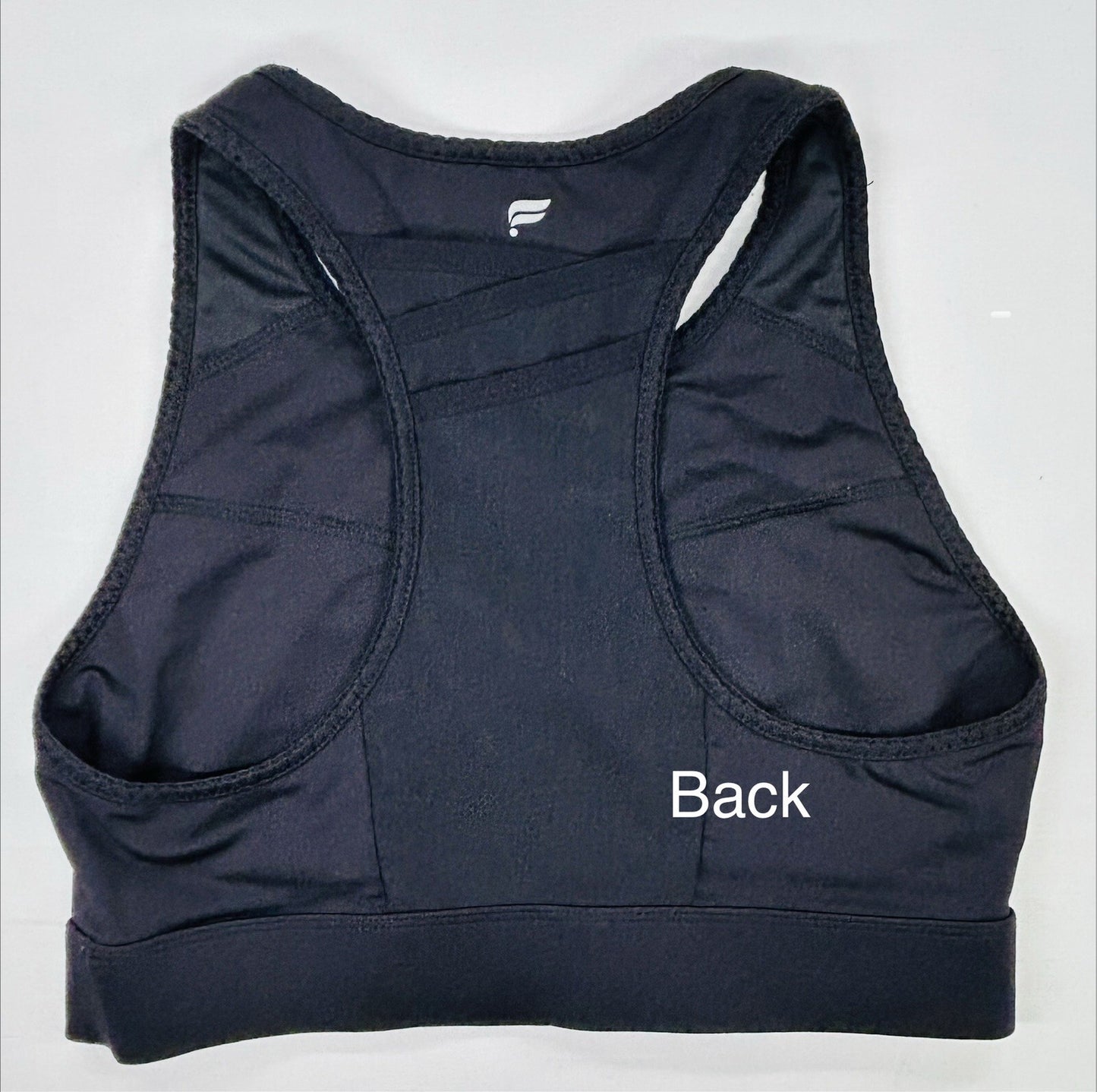 Fabletics Black Racerback Sports Bra Women Size Unknown Racerback