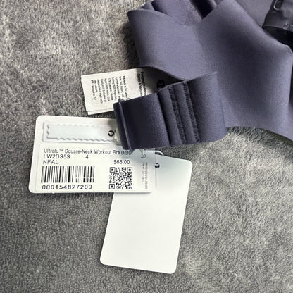 Lululemon Ultralu Square-Neck Workout Bra Nightfall size 4 NWT