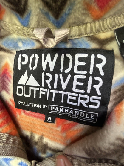 Powder River Outfitters Panhandle XL Western Aztec Southwest Fleece Pullover