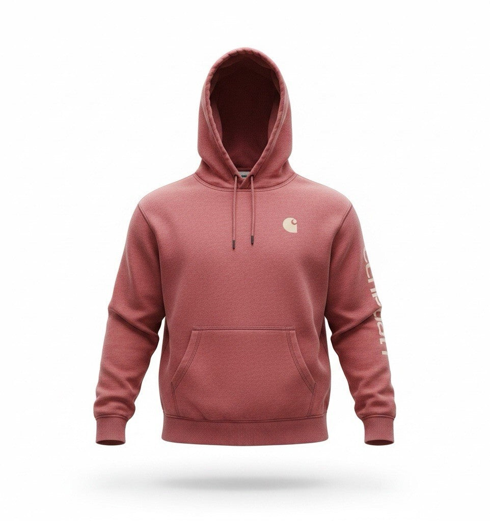 Carhartt Relaxed Fit Hoodie XXL 2XL Pink Rose Dust Pullover Hooded Sweatshirt