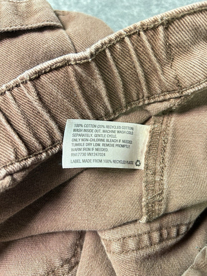 Wild Fable Womens 16 Brown Super High Rise Utility Shorts Cotton Workwear