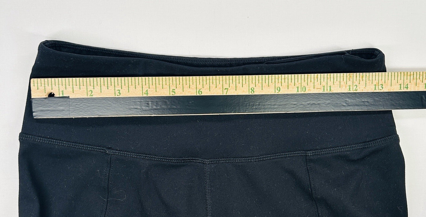 Calvin Klein Performance Black Bootcut Yoga Pants Split Hem Stretch Women's M