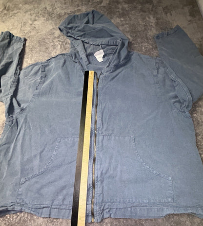 Vintage 90s BTB Better Than Basic A.C.C. Zip Up Jacket Light Blue Canada 1XL