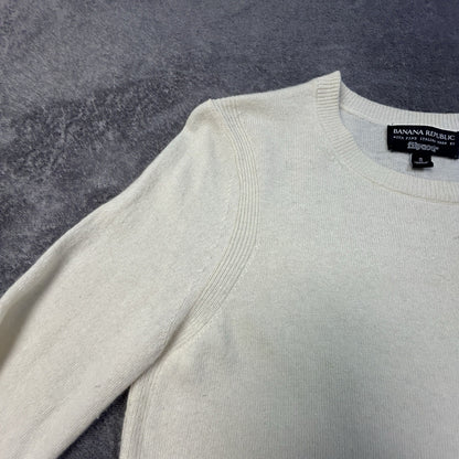 Banana Republic Filpucci Italian Ivory Crewneck Small