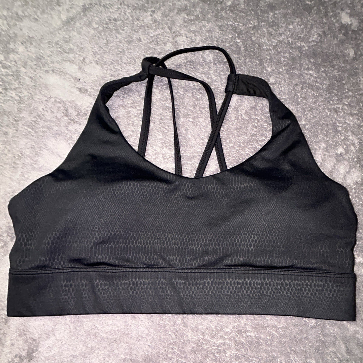 ZYIA Active Sports Bra Womens XXL Black Animal Print Athletic Workout