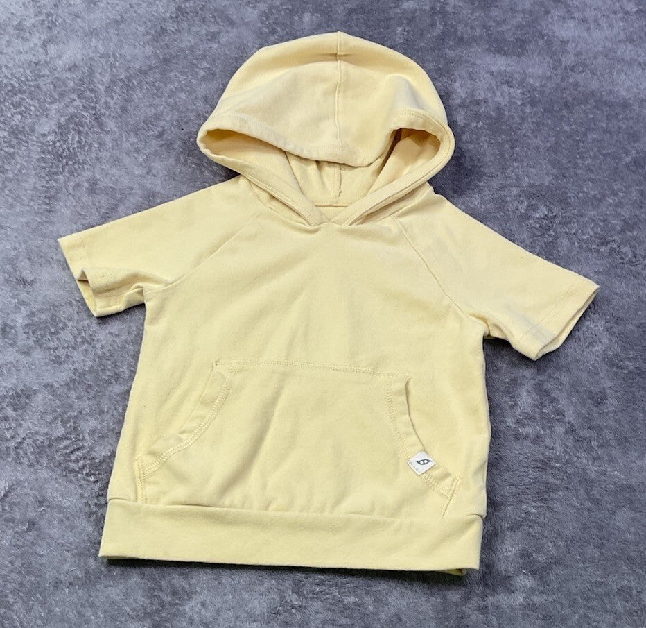 Easy-Peasy Hooded Short Sleeve Sweatshirt 12 months