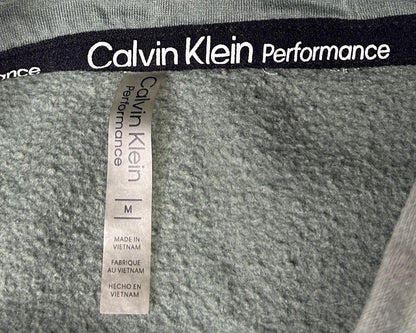 Calvin Klein Performance Hoodie Womens Medium Sage Green Cropped Sweatshirt