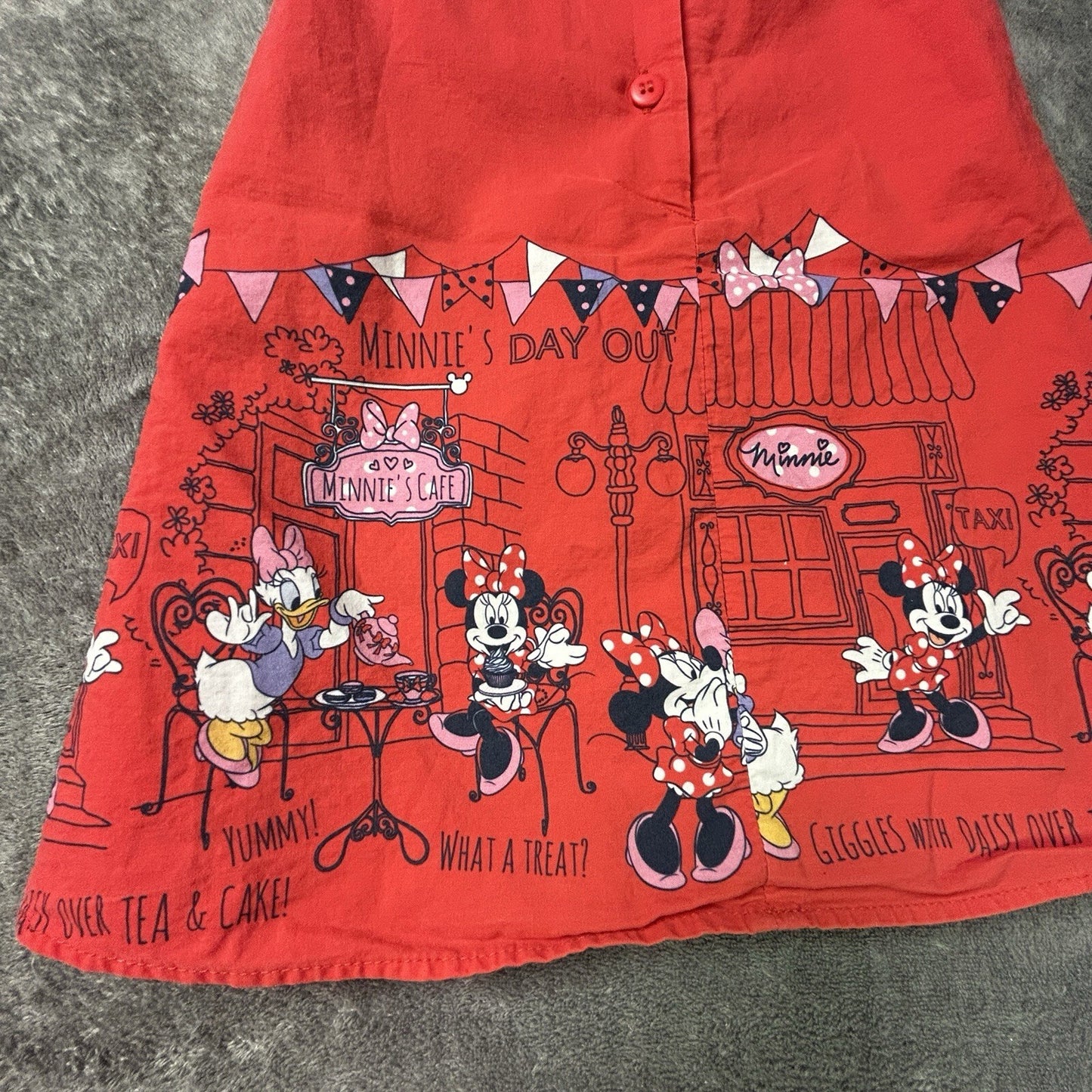 Disney at George Minnie Mouse Daisy Duck Red Dress Girls 12-18 months