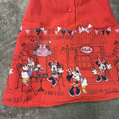 Disney at George Minnie Mouse Daisy Duck Red Dress Girls 12-18 months