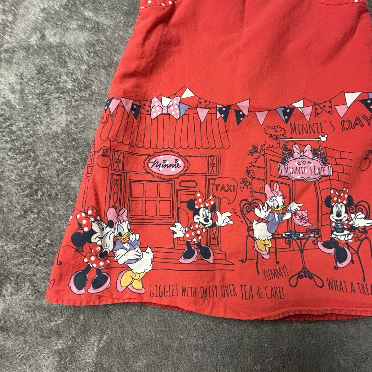 Disney at George Minnie Mouse Daisy Duck Red Dress Girls 12-18 months
