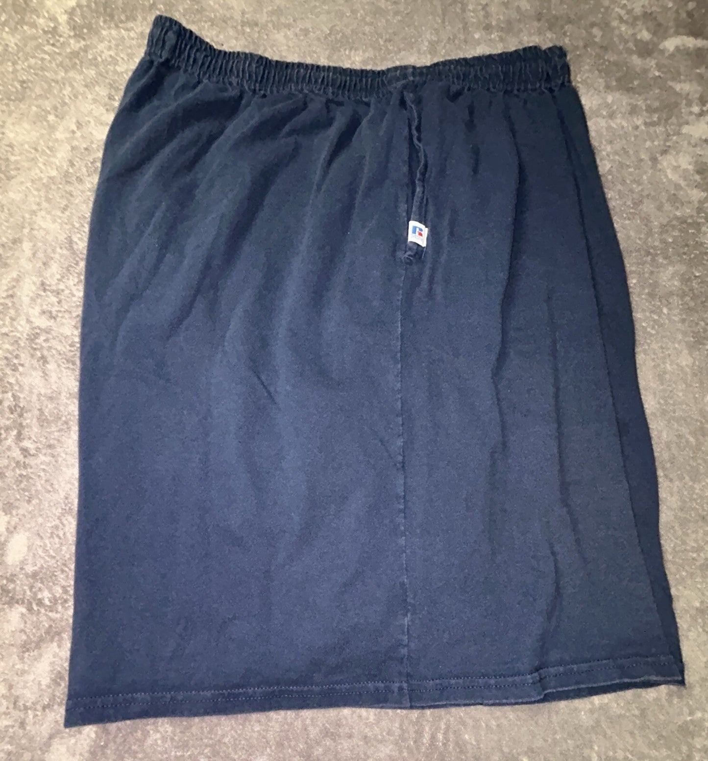 Russell Athletic Mens 4XL Navy Blue Elastic Waist Athletic Shorts