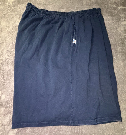 Russell Athletic Mens 4XL Navy Blue Elastic Waist Athletic Shorts