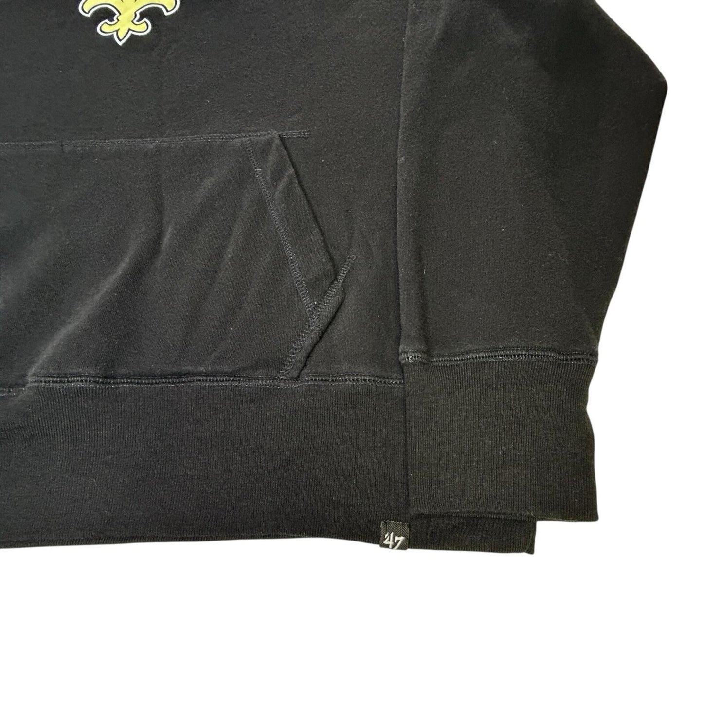47 Brand New Orleans Saints Hoodie Mens XL Black NFL Pullover Sweatshirt