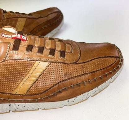 Pikolinos Men’s Brown Leather Slip On Comfort Shoes. EU-44, US 11 Casual Walking