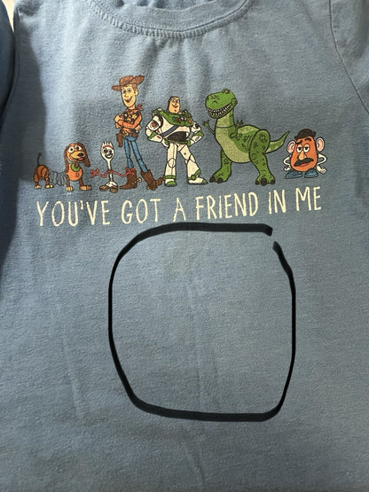 Disney Pixar Toy Story You’ve Got A Friend In Me Blue T-Shirt Toddler 4T
