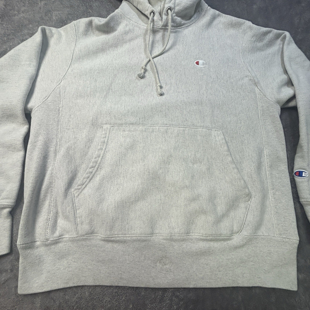 Champion Reverse Weave Hoodie Heather Gray M