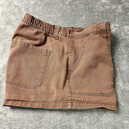 Wild Fable Womens 16 Brown Super High Rise Utility Shorts Cotton Workwear