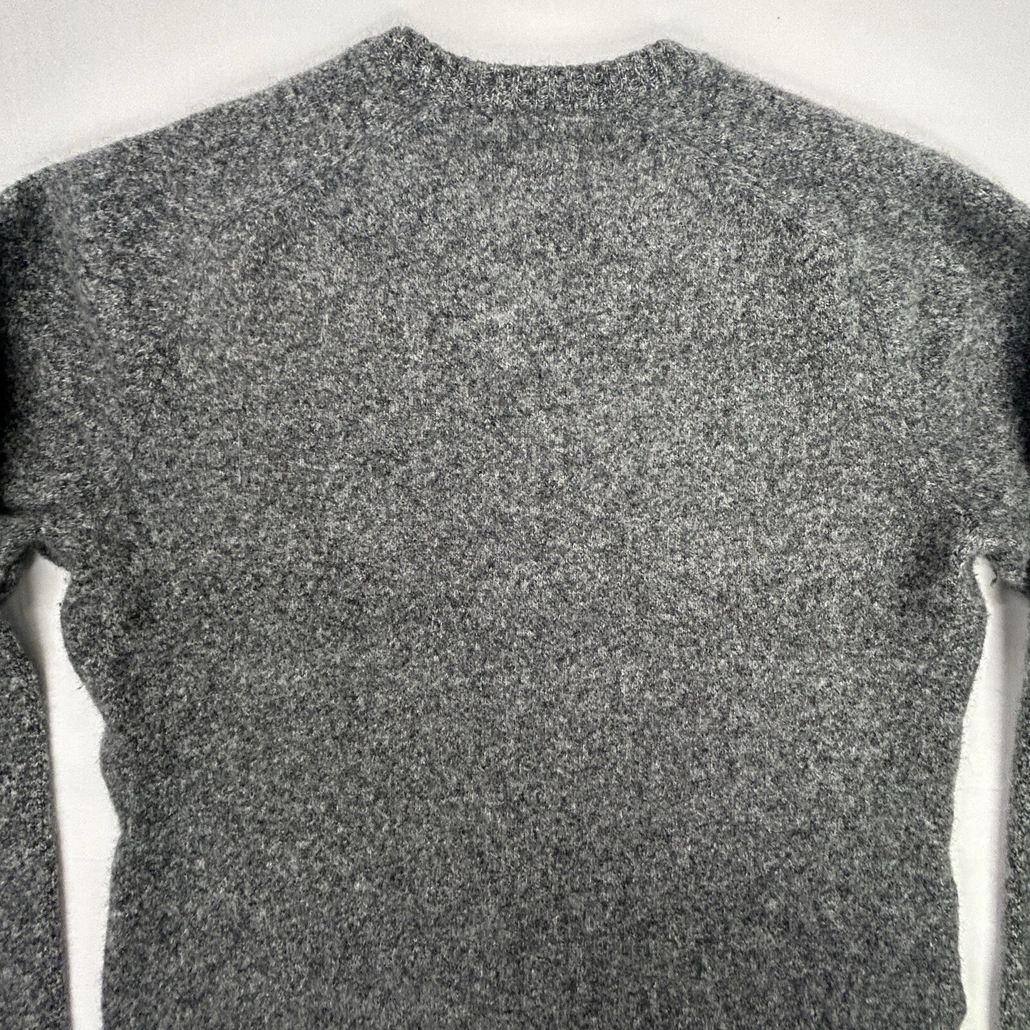 Original Penguin 100% Lambswool Gray V-Neck Sweater Men's Large Logo Soft
