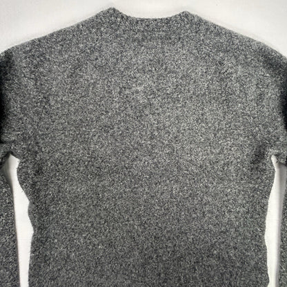 Original Penguin 100% Lambswool Gray V-Neck Sweater Men's Large Logo Soft