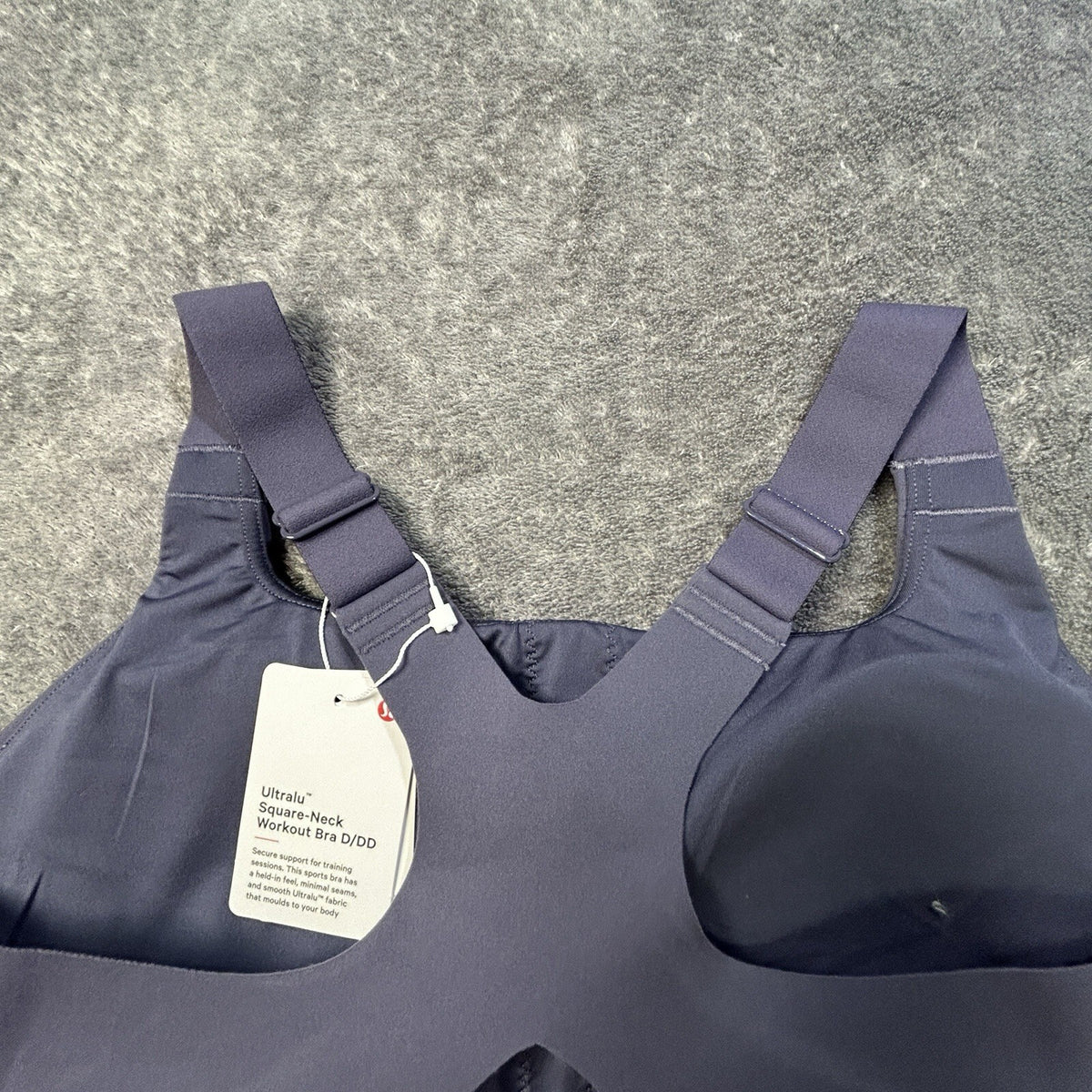 Lululemon Ultralu Square-Neck Workout Bra Nightfall size 4 NWT