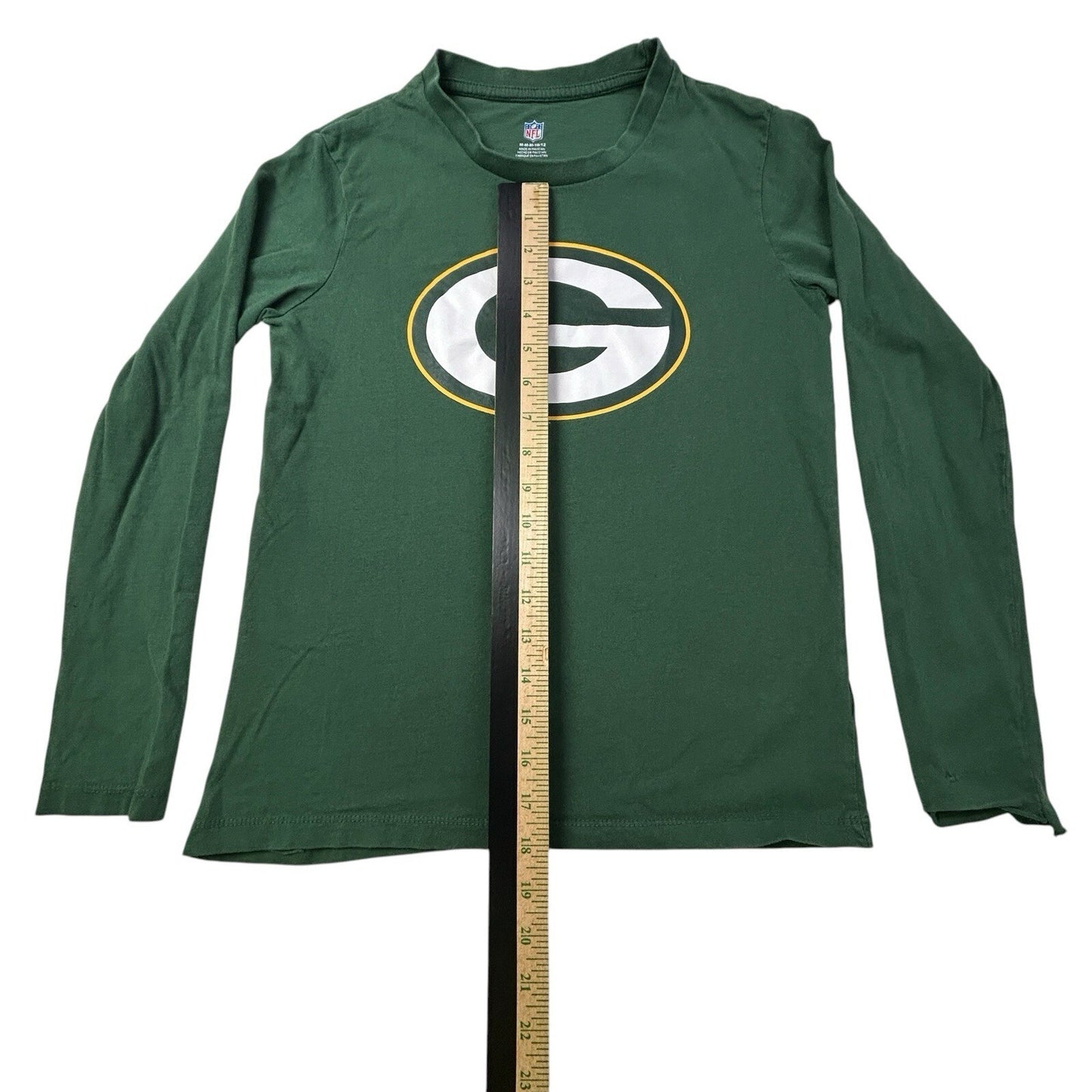 Green Bay Packers Youth Long Sleeve Shirt NFL Team Apparel Green Size 10-12 M