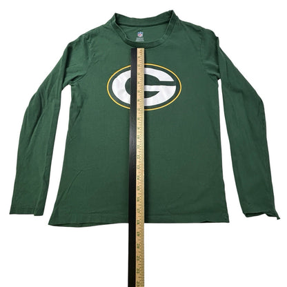 Green Bay Packers Youth Long Sleeve Shirt NFL Team Apparel Green Size 10-12 M