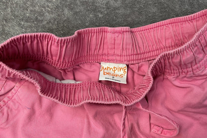 Jumping Beans Girls Pink Dolphin Hem Drawstring Shorts Size 8 Elastic Waist