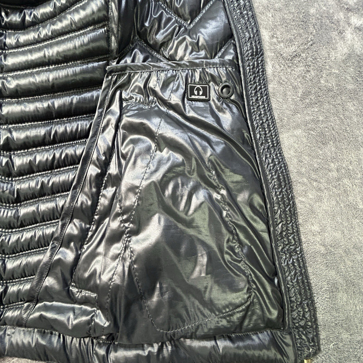 Calvin Klein Down Quilted Puff Vest Charcoal Gray M