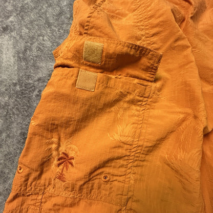 Tommy Bahama Men’s XL Orange Palm Tree Swim Trunks Cargo Board Shorts