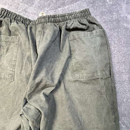 Kidoriman Pokku Pants 2.0 Men’s 3XL Green Cotton Baggy Japanese Streetwear