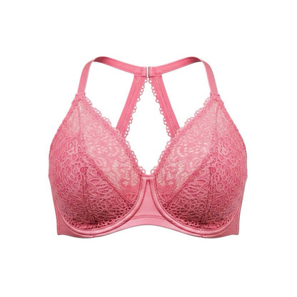 Curvy Couture Intimates 42G Pink Lace Racerback Underwire Bra D1280E