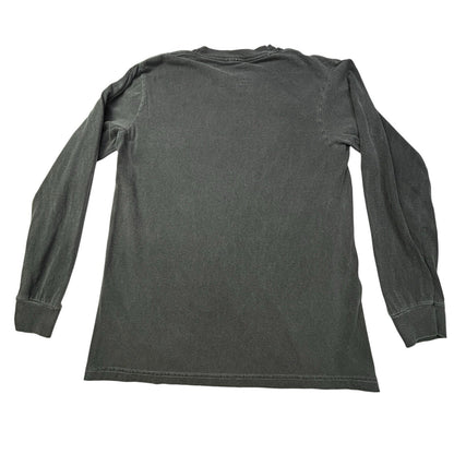 The Midwest Girl Iowa Long Sleeve Graphic T Shirt Charcoal Gray Women’s Small