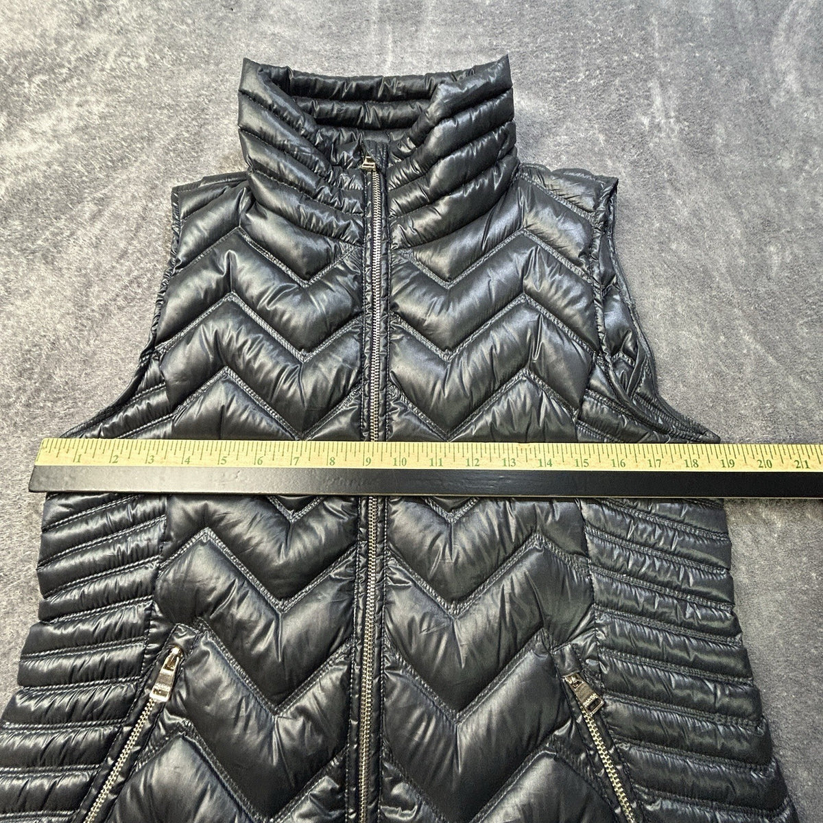 Calvin Klein Down Quilted Puff Vest Charcoal Gray M