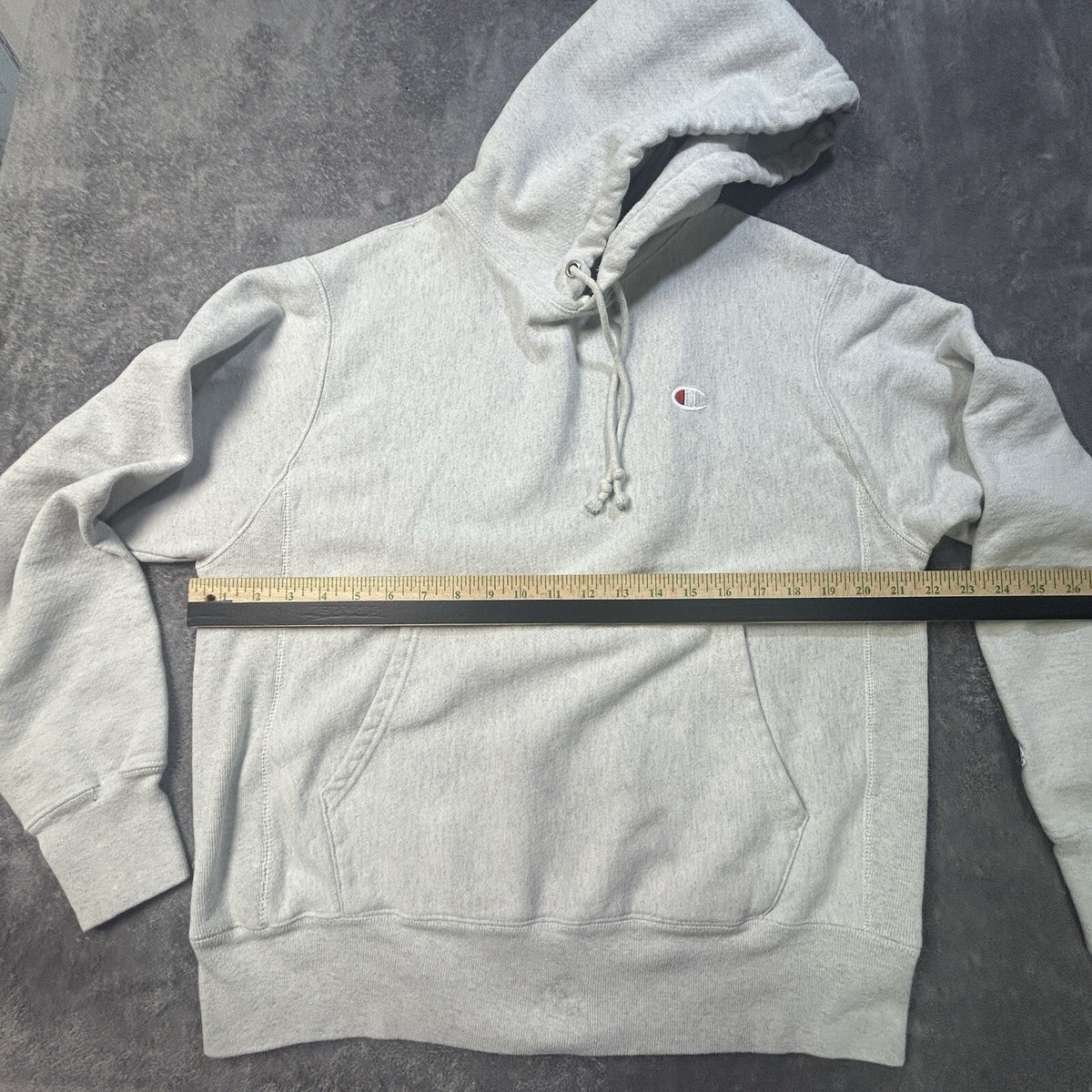 Champion Reverse Weave Hoodie Heather Gray M