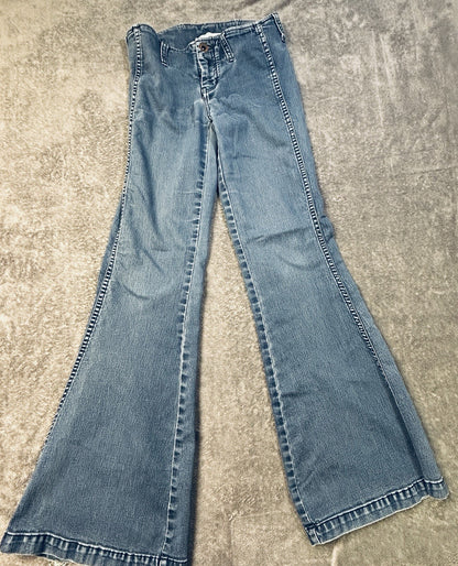 Free People Jeans W26 Frayed Hem Blue