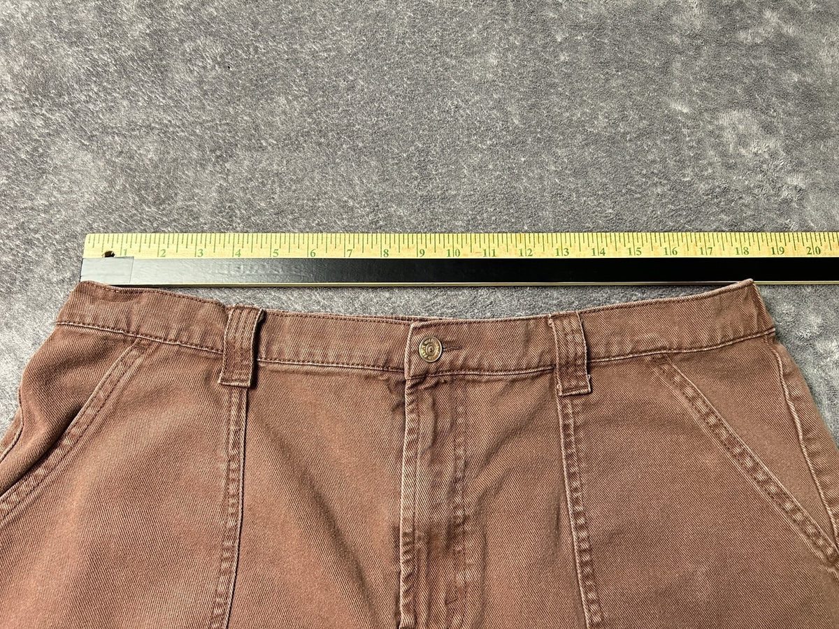 Wild Fable Womens 16 Brown Super High Rise Utility Shorts Cotton Workwear